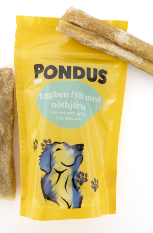 Tuggben fyllt med nöthjärta